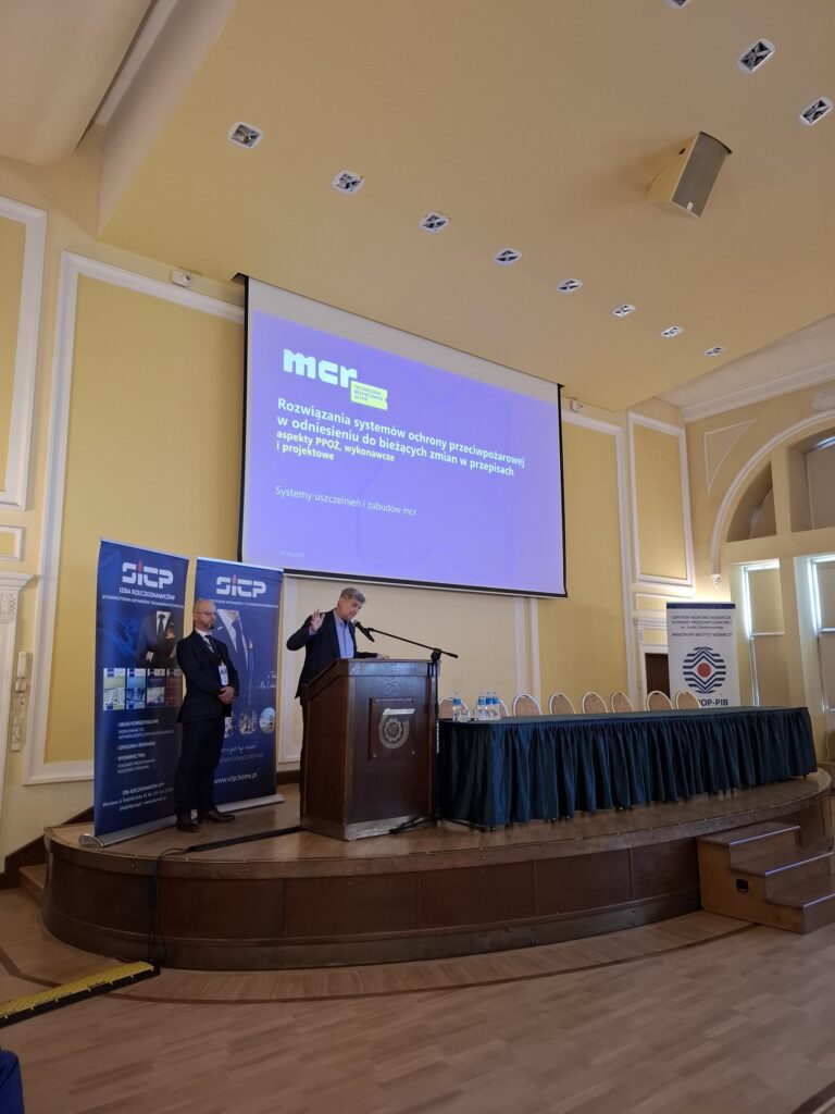 Wystąpienie mcr S.A. na seminarium Praktyka stosowania przepisów techniczno-budowlanych i ochrony przeciwpożarowej